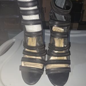 Jessica Simpson Black Strappy Heels